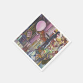 The sun and Moon Pink Balloon, Singapore Servet (Hoek)