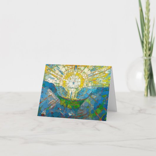 The Sun, Infinity Stippen van After William Morris Bedankkaart (Voorkant)