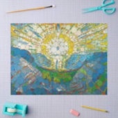 The Sun, Infinity Stippen van After William Morris Tissuepapier (Craft)