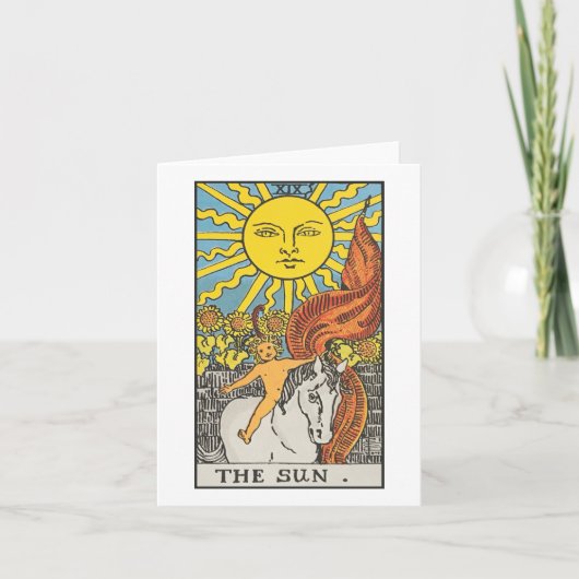 The Sun - Rider Waite Smith tarot Kaart (Voorkant)