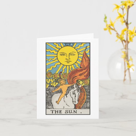 The Sun - Rider Waite Smith tarot Kaart (Gele Bloem)