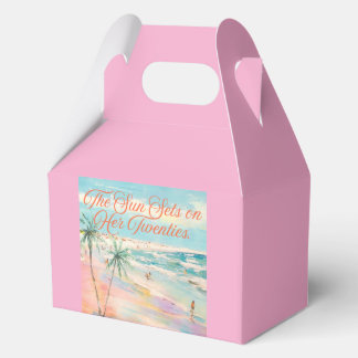 The Sun Sets on Her Twenties  Bedankdoosjes