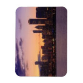 The sun sets over the Chicago skyline Magneet (Verticaal)