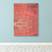 The Sun Stretched Canvas Print (Insitu (Houten vloer))