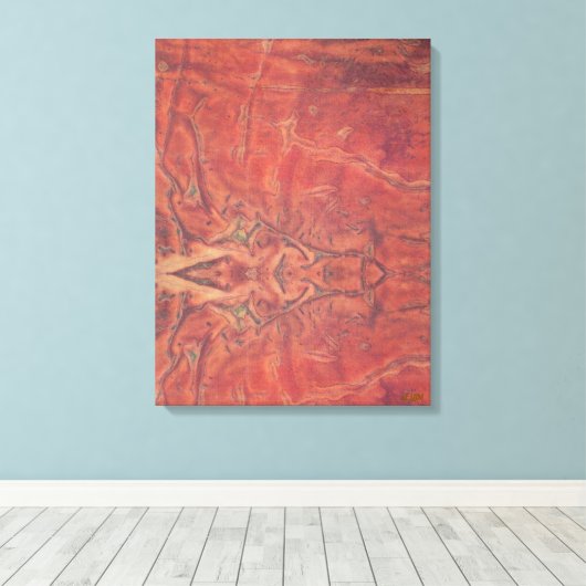 The Sun Stretched Canvas Print (Insitu (Houten vloer))