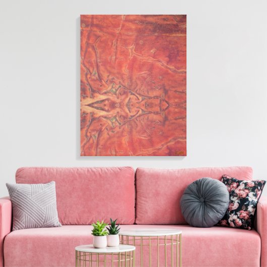 The Sun Stretched Canvas Print (Insitu (Woonkamer))