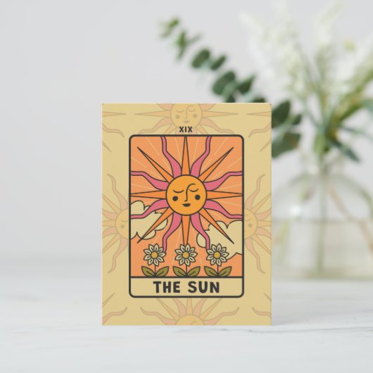 The Sun - Tarot Briefkaart (Staand voorkant)