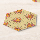 The Sun - Tarot Kartonnen Onderzetters (Schuin)