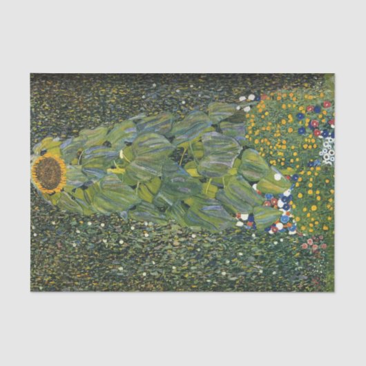 The Sunflower door Gustav Klimt Tissue Paper Tissuepapier (Voorkant)