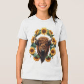 The Sunflower State Of Kansas 2 Tri-Blend Shirt (Voorkant)
