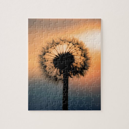 The Sunset and the Fragile Dandelion Legpuzzel (Verticaal)