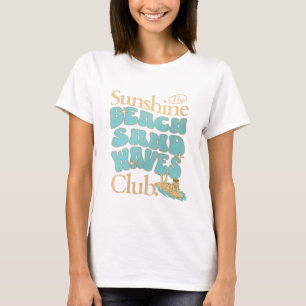 The Sunshine Club, Strand, Zand en Golven Zomer T-shirt