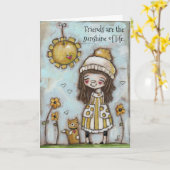 The Sunshine of Life - Friendship Kaart (Gele Bloem)