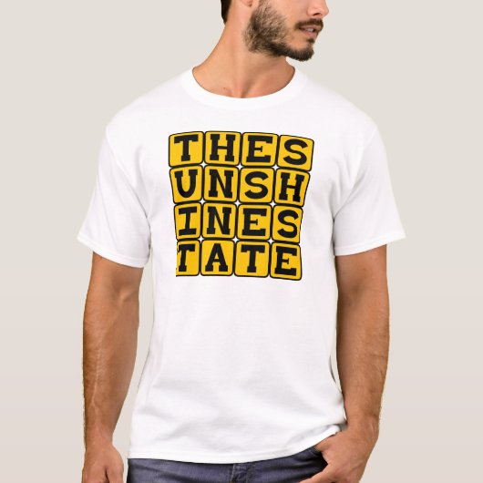 The Sunshine State, Florida bijnaam T-shirt (Voorkant)