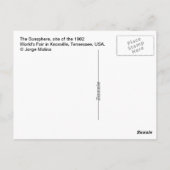 The Sunsphere - Knoxville, Tennessee, VS. Briefkaart (Achterkant)