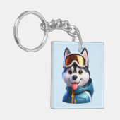 The Super Husky Aventurier Sleutelhanger (Voorkant Links)