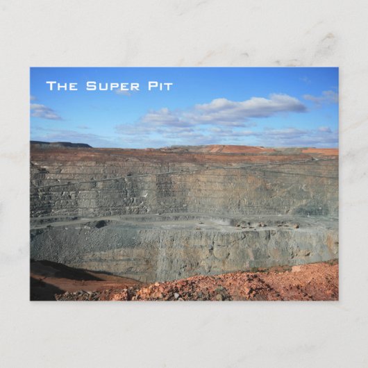 The Super Pit, Kalgoorlie, Australië - Briefkaart (Voorkant)