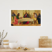 The Supper at Emmaus, 1520 (olie op doek) Poster (Keuken)