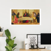 The Supper at Emmaus, 1520 (olie op doek) Poster (Thuiskantoor)