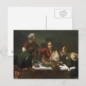 The Supper at Emmaus, 1601 2 Briefkaart (Voorkant / Achterkant)