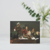 The Supper at Emmaus, 1601 2 Briefkaart (Staand voorkant)