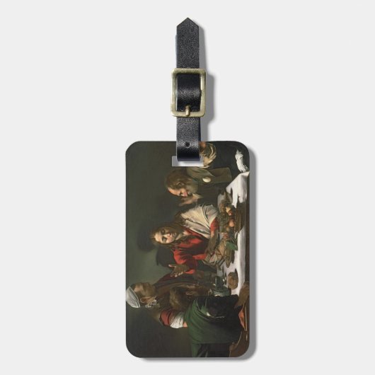 The Supper at Emmaus, 1601 (olie en tempera) Bagagelabel (Voorkant verticaal)