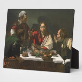 The Supper at Emmaus, 1601 (olie en tempera) Fotoplaat (Zijkant)
