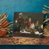 The Supper at Emmaus, 1601 (olie en tempera) Fotoplaat (Zijkant)