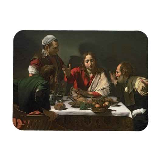 The Supper at Emmaus, 1601 (olie en tempera) Magneet (Horizontaal)