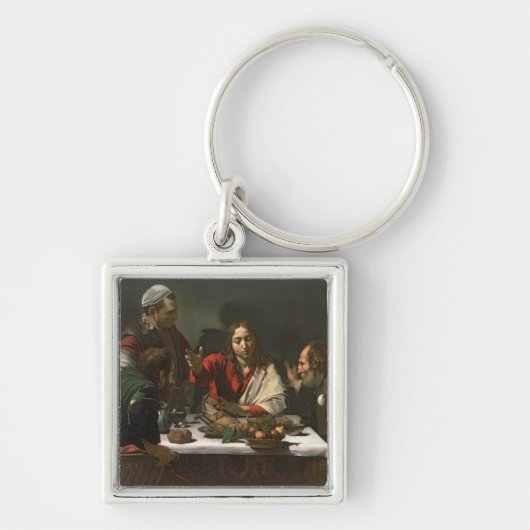 The Supper at Emmaus, 1601 (olie en tempera) Sleutelhanger (Voorkant)