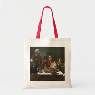 The Supper at Emmaus, 1601 (olie en tempera) Tote Bag
