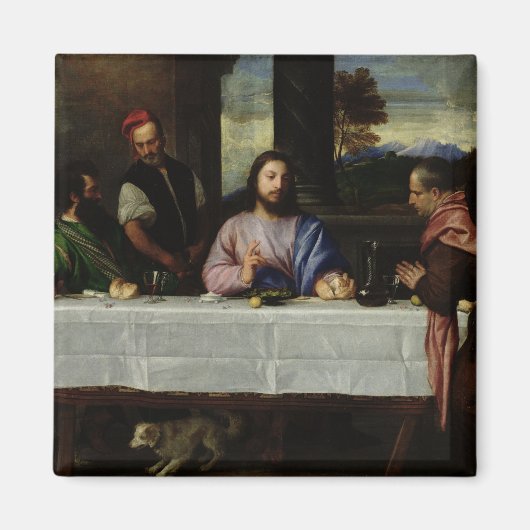 The Supper at Emmaus, c.1535 Magneet (Voorkant)