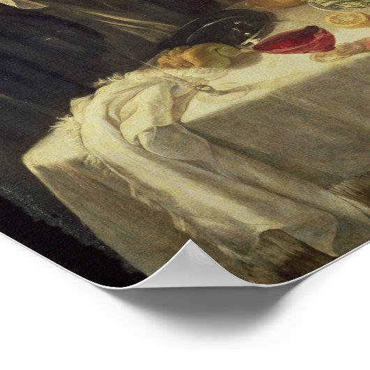 The Supper at Emmaus, c.1614-21 Poster (Hoek)