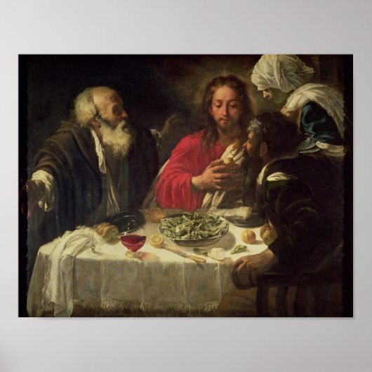 The Supper at Emmaus, c.1614-21 Poster (Voorkant)