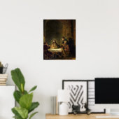 The Supper at in Emmaus, 1648 (olie op het paneel) Poster (Thuiskantoor)