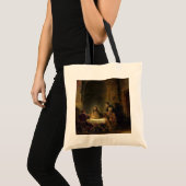 The Supper at in Emmaus, 1648 (olie op het paneel) Tote Bag (Voorkant (product))