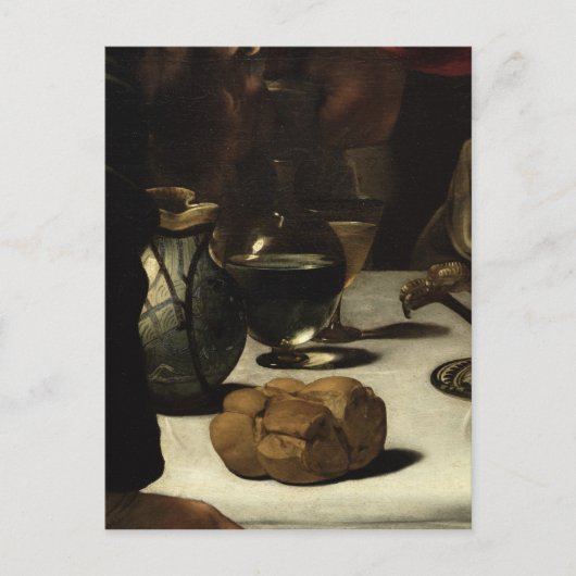The Supper in Emmaus, 1601 Briefkaart (Voorkant)