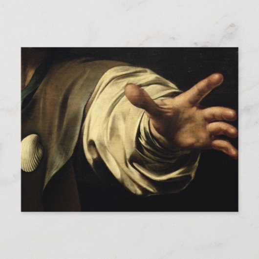 The Supper in Emmaus, 1601 Briefkaart (Voorkant)