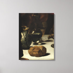 The Supper in Emmaus, 1601 Canvas Afdruk