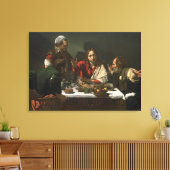 The Supper in Emmaus, 1601 Canvas Afdruk (Insitu (Woonkamer))
