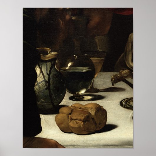 The Supper in Emmaus, 1601 Poster (Voorkant)