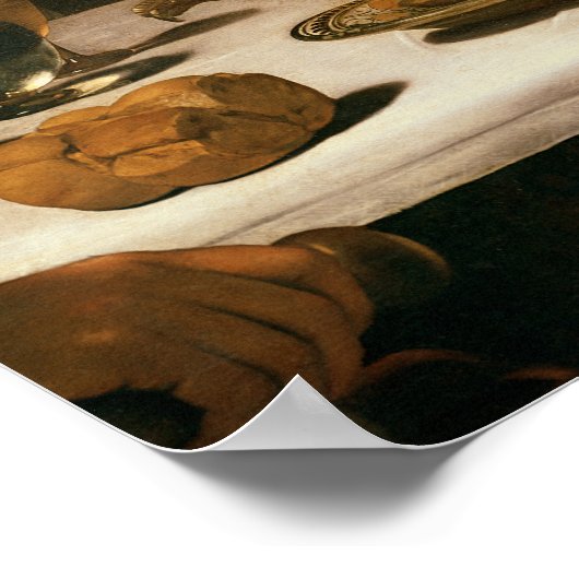 The Supper in Emmaus, 1601 Poster (Hoek)