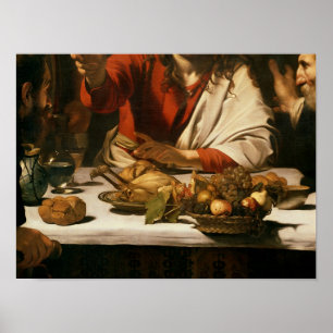 The Supper in Emmaus, 1601 Poster
