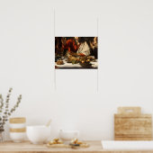 The Supper in Emmaus, 1601 Poster (Keuken)