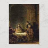 The Supper in Emmaus, 1648 Briefkaart (Voorkant)
