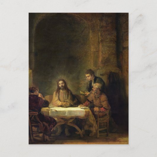 The Supper in Emmaus, 1648 Briefkaart (Voorkant)