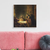 The Supper in Emmaus, 1648 Canvas Afdruk (Insitu (Woonkamer))