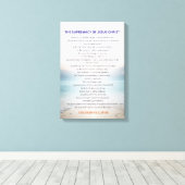 The Supremacy Of Jesus Christ - Colossians 1:15-20 Canvas Afdruk (Insitu (Houten vloer))