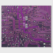 The surface of the digital circuitbackground,abstr cadeaupapier (Vlak)