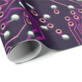 The surface of the digital circuitbackground,abstr cadeaupapier (Rol Hoek)